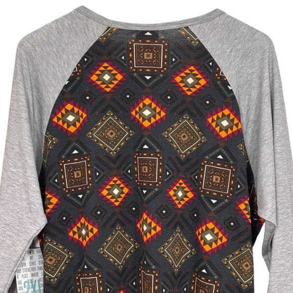 LuLaRoe Randy 3/4 Sleeve Pullover Stretch Top Size 2XL NWT - Picture 10 of 12